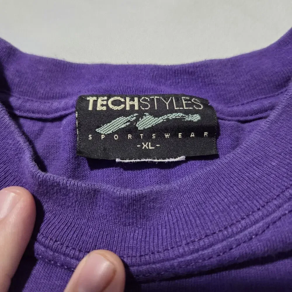 Vtg 90s Norwegian Dream Cruise Line T-Shirt XL Purple‎ Single Stitch Made in USA